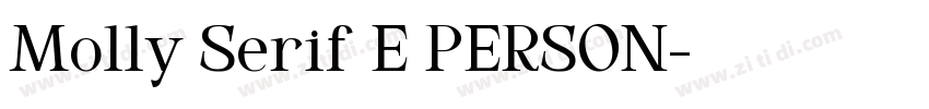 Molly Serif E PERSON字体转换